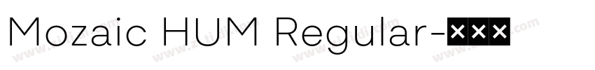Mozaic HUM Regular字体转换